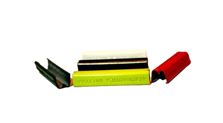2,5 CM BAĞ UCU KARE TIRNAKLI - pirinç bağ ucu, metal uç, tekstil aksesuarı