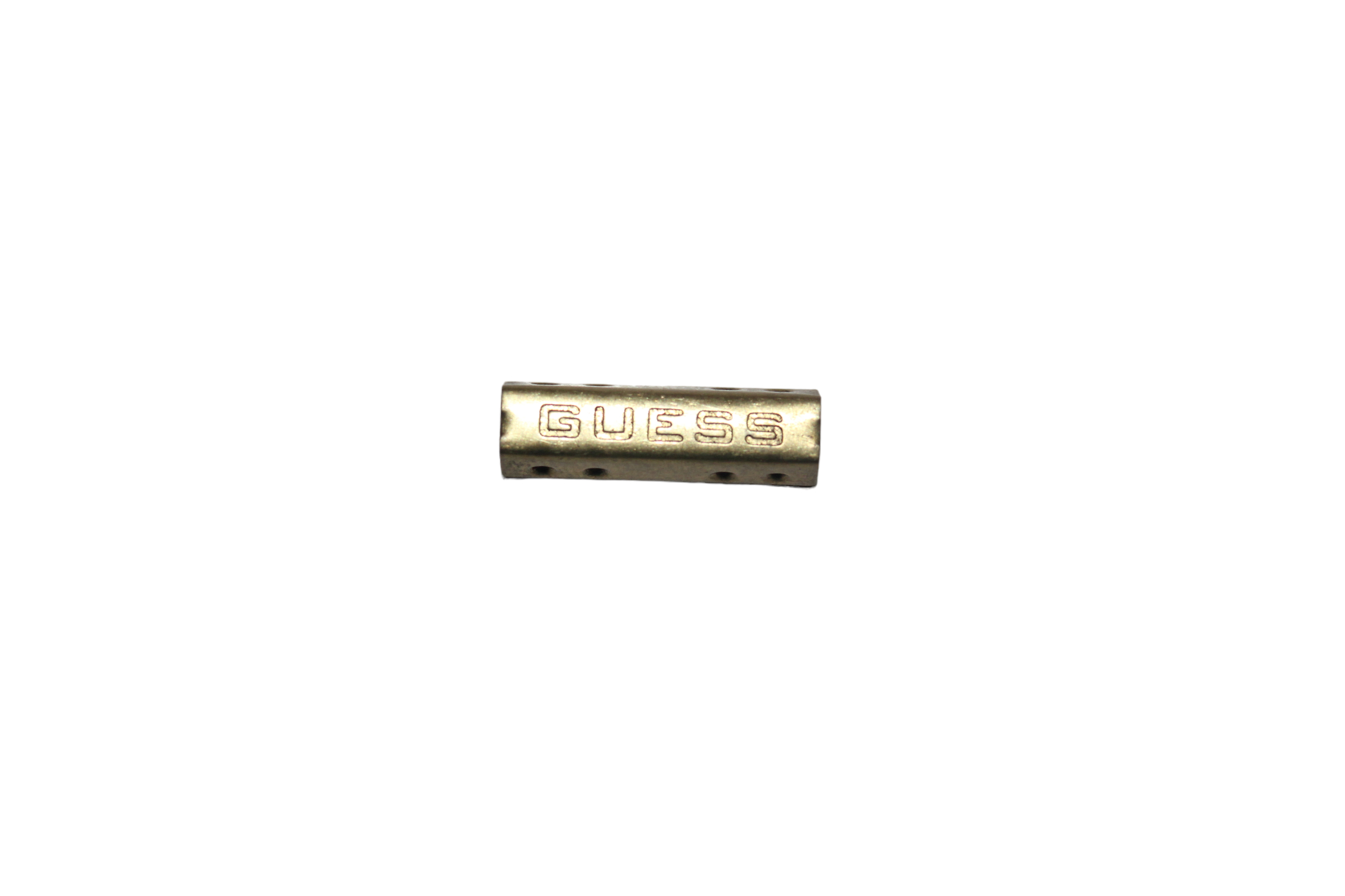 2 CM BAĞ UCU KARE - metal bağ ucu, kordon ucu, metal uç ve tekstil aksesuarı